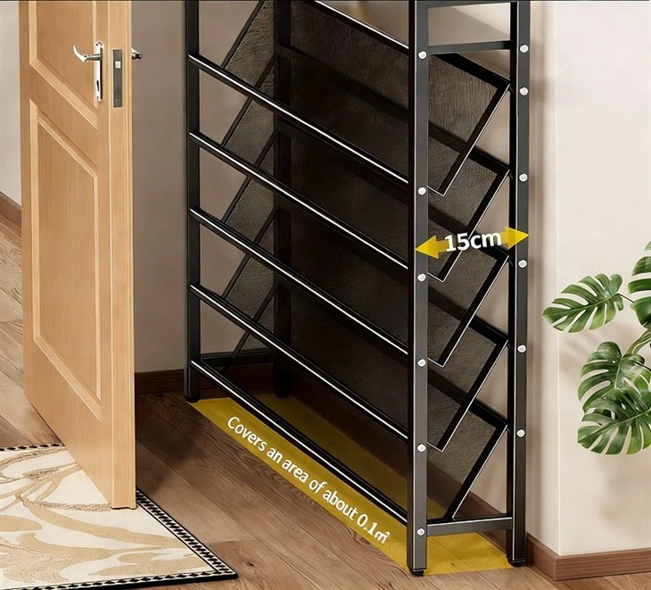 Narrow Metal Shoe Rack factory